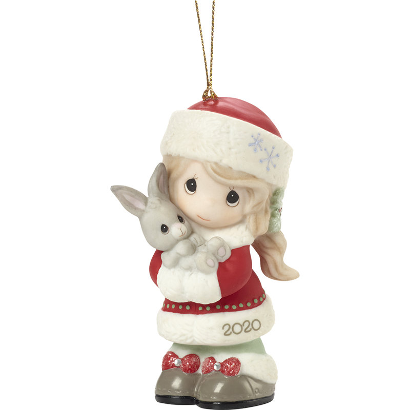Precious Moments Every Bunny Loves a Christmas Hug 2020 Dated Girl